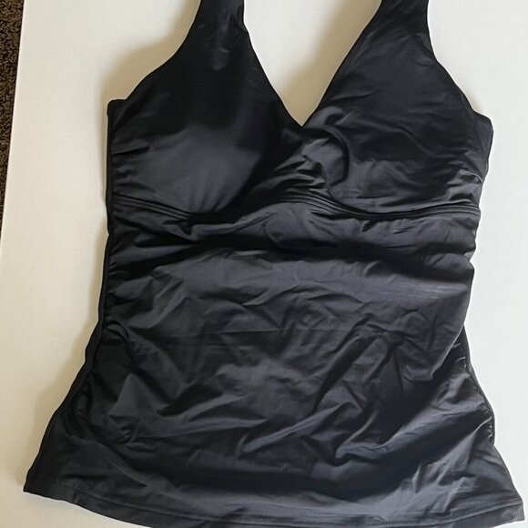 Sea Level Australia Tank Style D/DD Tankini Swim Top in Black Size 8 - Picture 3 of 5